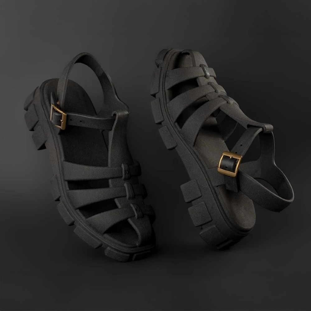 Sandália  Plataforma Tratorada Aranha Fivela  Gladiadora Fisherman 34 ao 40  Confortável Na Moda Promoção!