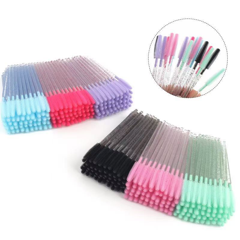 Kit 50 Escovinha para Cílios Extensão sobrancelha de silicone 024-221 em Oferta na Shopee