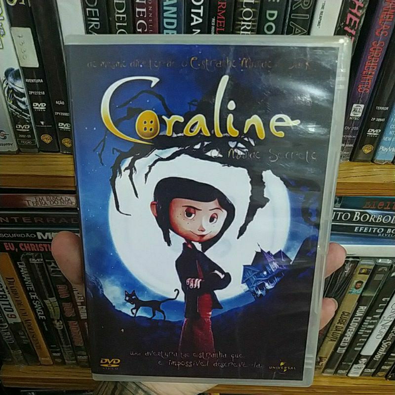DVD Coraline e o Mundo Secreto - Original ( usado - capa reimpressa )