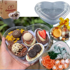 EMBALAGEM DOCE CORAÇÃO 260 ml G620 GALVANOTEK C/ 80 UN (CHOCO)