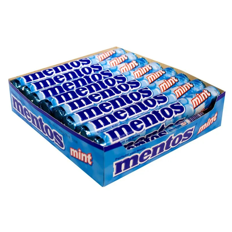 Bala Mentos Mint Mint 608g Display 16 Unidades