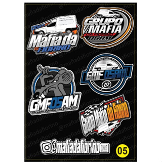 Cartela de Adesivos Grupo Máfia da Fiorino 05 em Oferta na Shopee