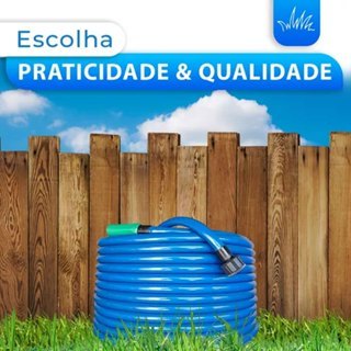 Mangueira Jardim Reforçada Lisa Flexivel 50 30 25 20 15 10 7 Metros Pronta Entrega na Promoção — imagem 2 de 2