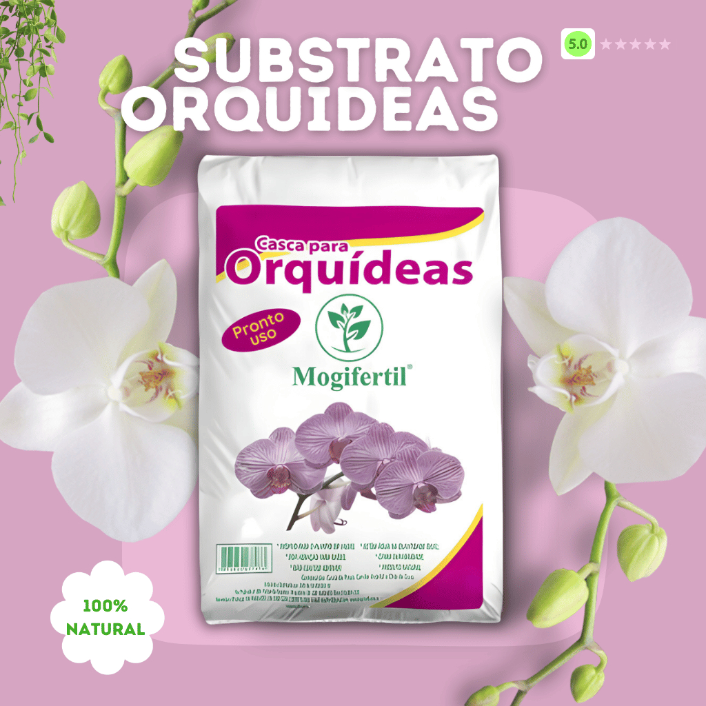 Substrato para Orquídeas 40Lts Puro com Casca de Pinus – Drenagem, Aeração e Crescimento S...
