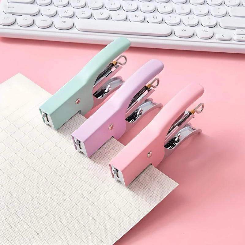 Grampeador Alicate Aço Inoxidável Com Grampos