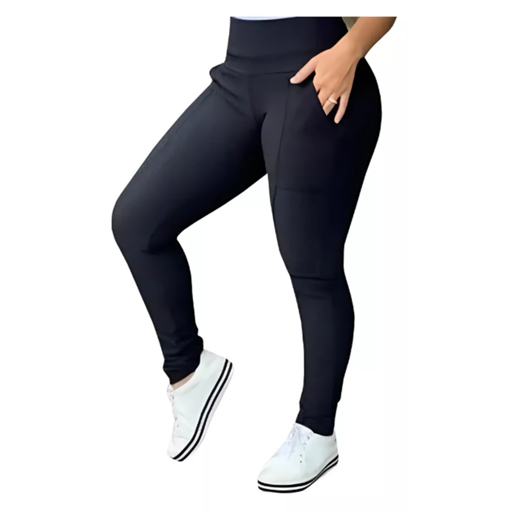 Calça Legging Montaria com Bolsos e ótima Lycra