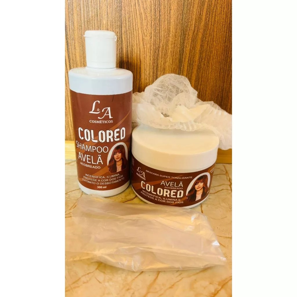Kit Shampoo e Máscara Tonalizante Avelã Acobreado Chocolate Morena Iluminada - S/ Amônia 2x300ml em Oferta na Shopee
