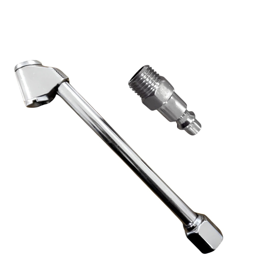 BICO DE AR DUPLO PARA ENCHER PNEU COM ENGATE RAPIDO em Oferta na Shopee