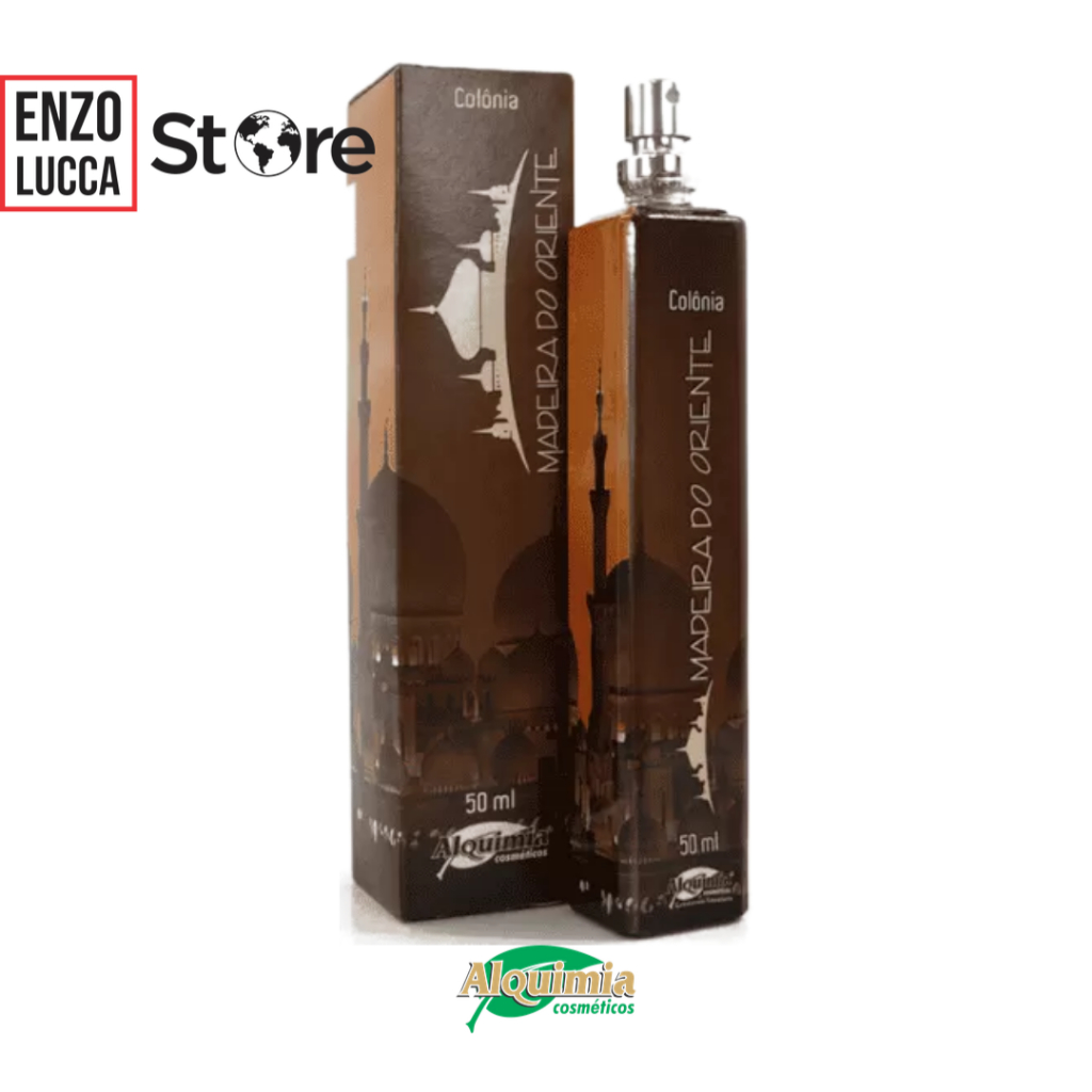 COLÔNIA MADEIRA DO ORIENTE SMELL PREMIUM 50ml (Colônia Masculina)  ALQUIMIA