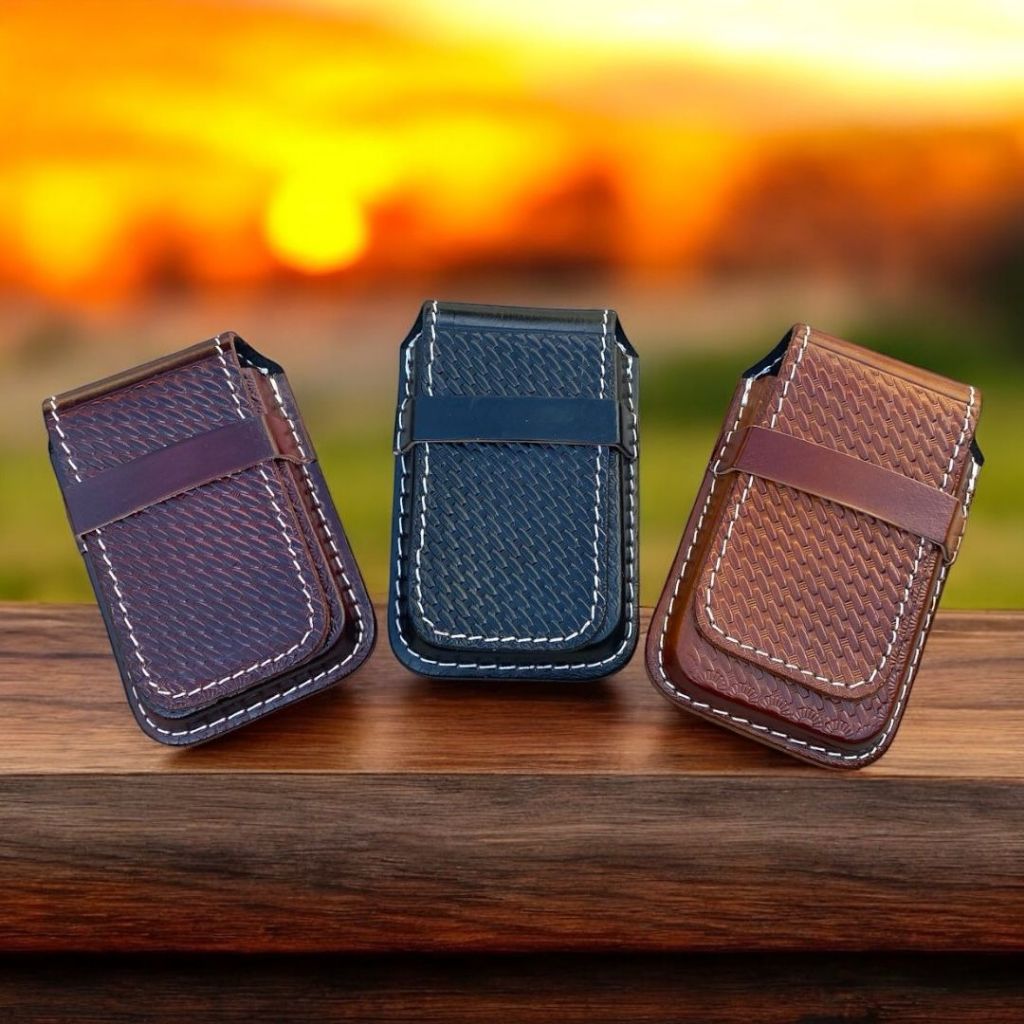 Bainha de Celular de Couro Legtímo Promoção Qualidade Country