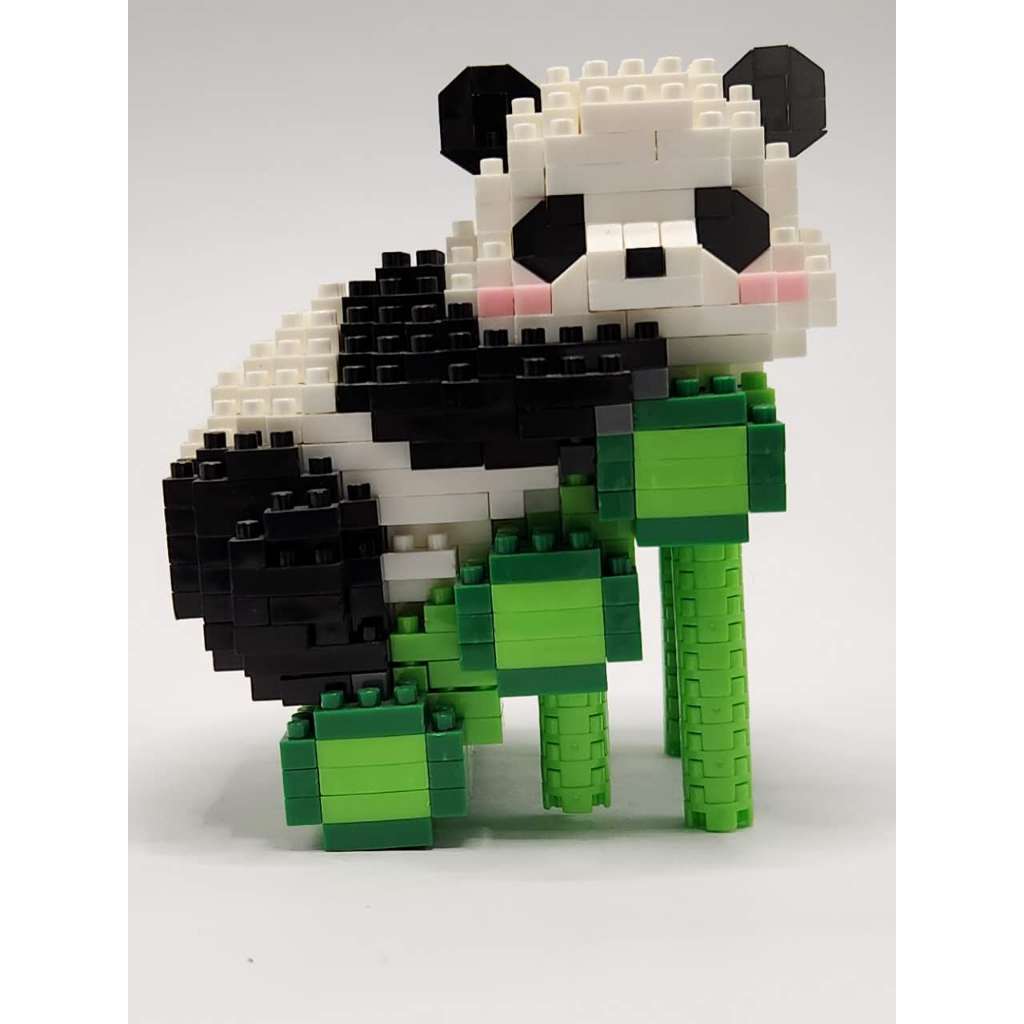 MICRO BLOCO URSO PANDA MINIATURA COLECIONÁVEL BRINQUEDO MONTAR QUEBRA CABEÇA 3D ANIMAIS DECORAÇÃO GEEK W1120