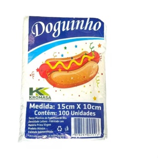 Saco Plástico Branco Mini Hot Dog 15x10 Atacado Embalagem Mini Cachorro Quente Doguinho em Oferta na Shopee