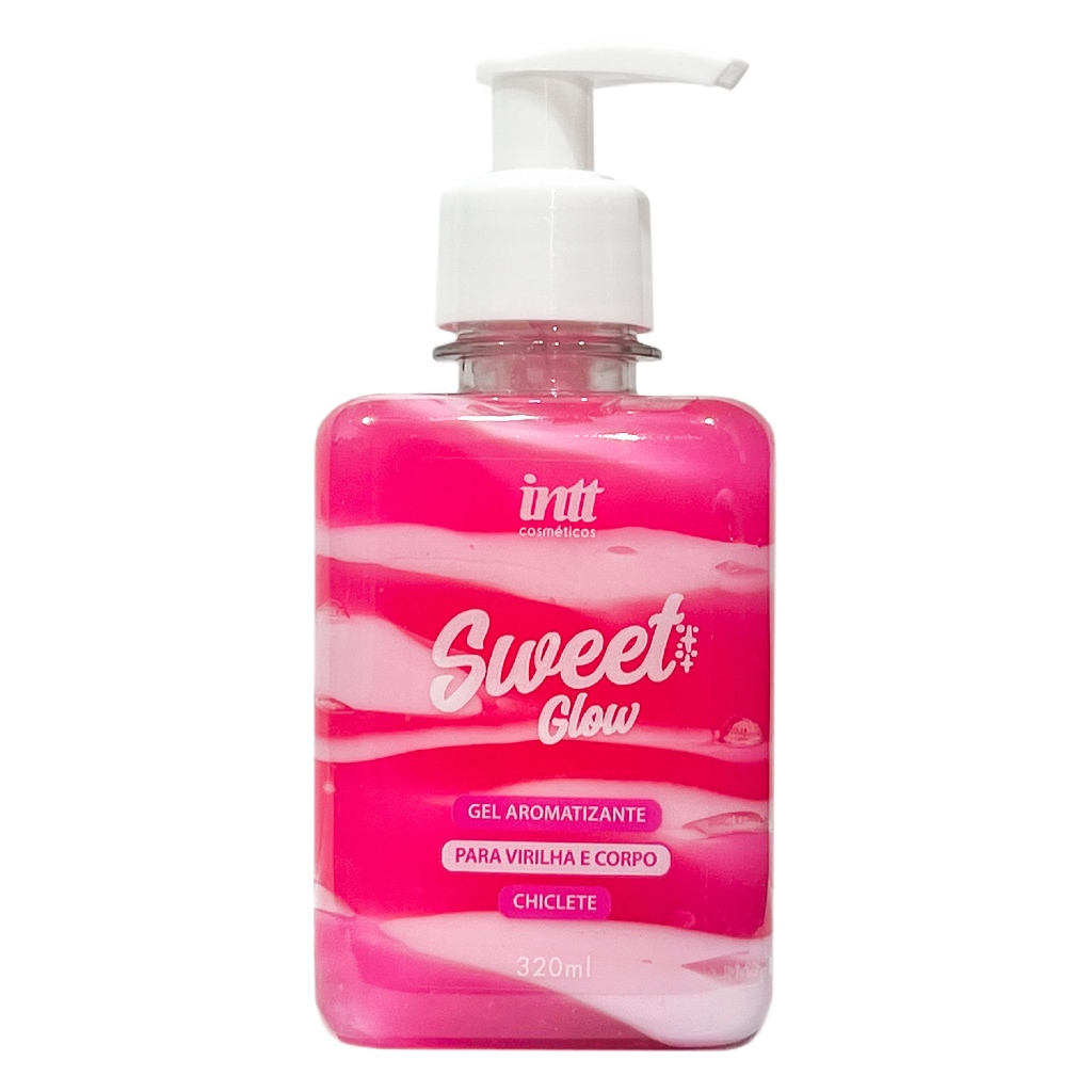 Sweet Glow Hidratante Aveludado Comestível para Região Pélvica e Virilha Chiclete 320ml em Oferta na Shopee