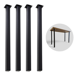 4 Pés de Mesa 70 Cm Altura Tubo Aço Slim Preto em Oferta na Shopee