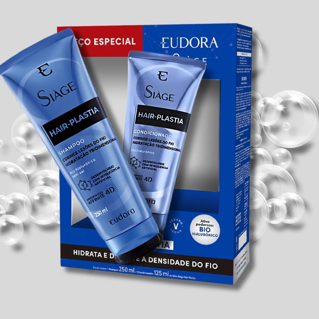 PromoPack Eudora Siáge - Hair Plastia Shampoo 250ml+ Condicionador 125ml