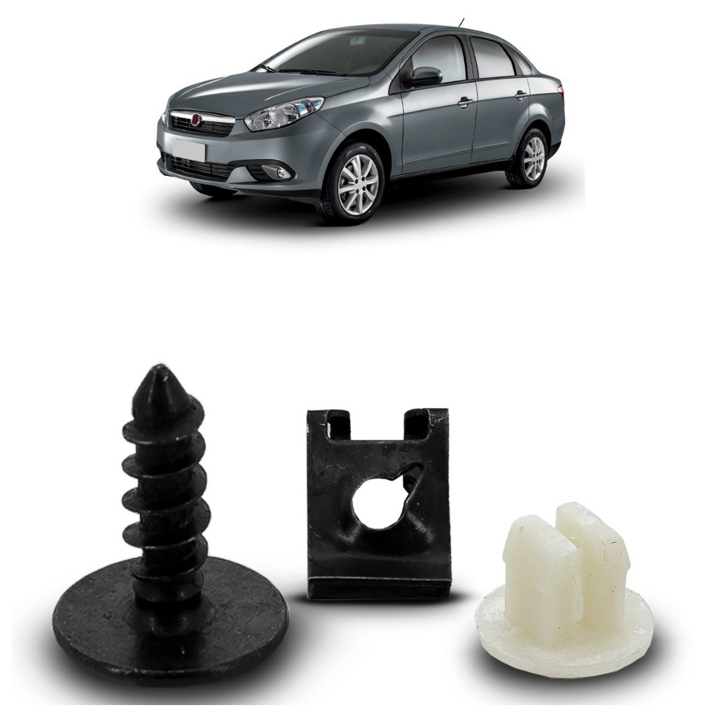 Kit Grampo Presilha Grand Siena 2012 2013 2014 2015 2016 2017 2018 2019 Parabarro Dianteiro em Oferta na Shopee