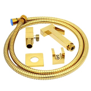 Ducha Higiªnica Completa Quadrada Metal Dourada / Preto / Cromado Banheiro inox em Oferta na Shopee