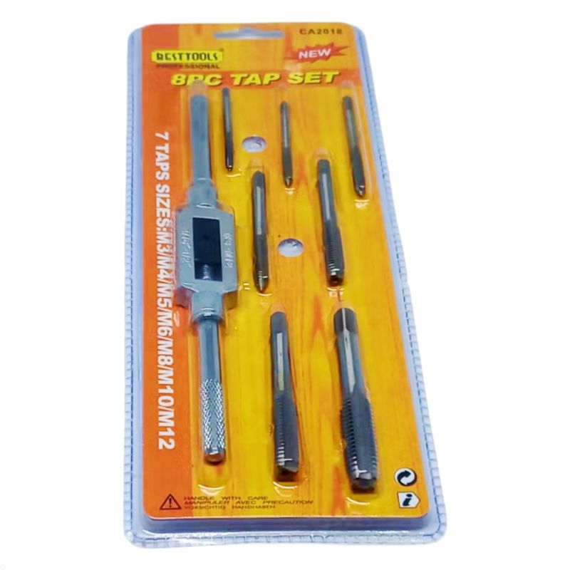 Jogo De Machos Manual Desandador Vira Macho M3 M12 8 Pçs 15144