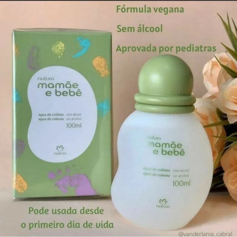 Natura Mamãe Bebê Água de Colônia 100ml Cuidados Mamãe Bebê