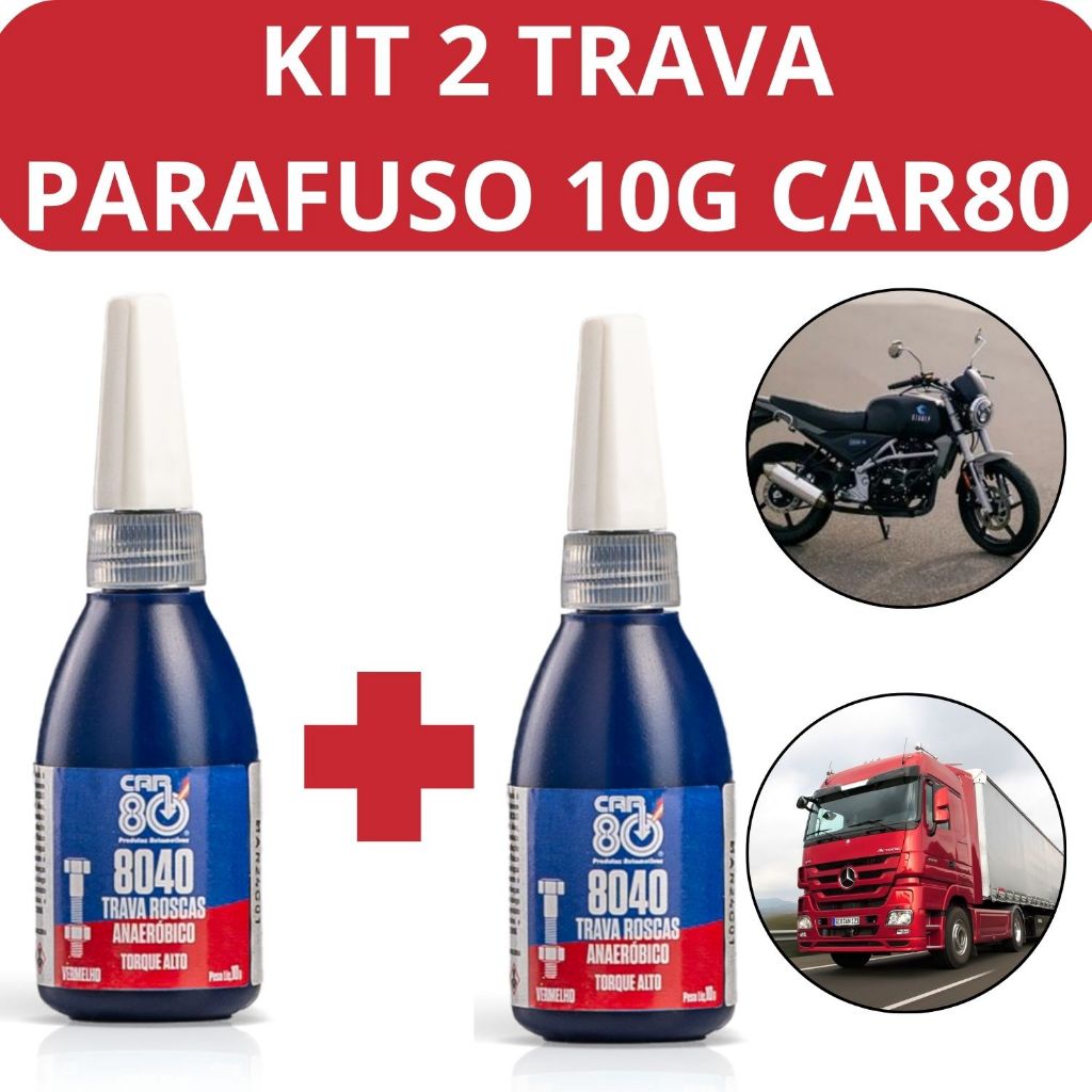 Kit Cola Trava Rosca Para Parafuso Prisioneiro