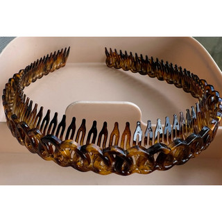 Tiara Arco para Cabelo Elos com dentinhos pentinhos Luxo Fashion Moda Dourado