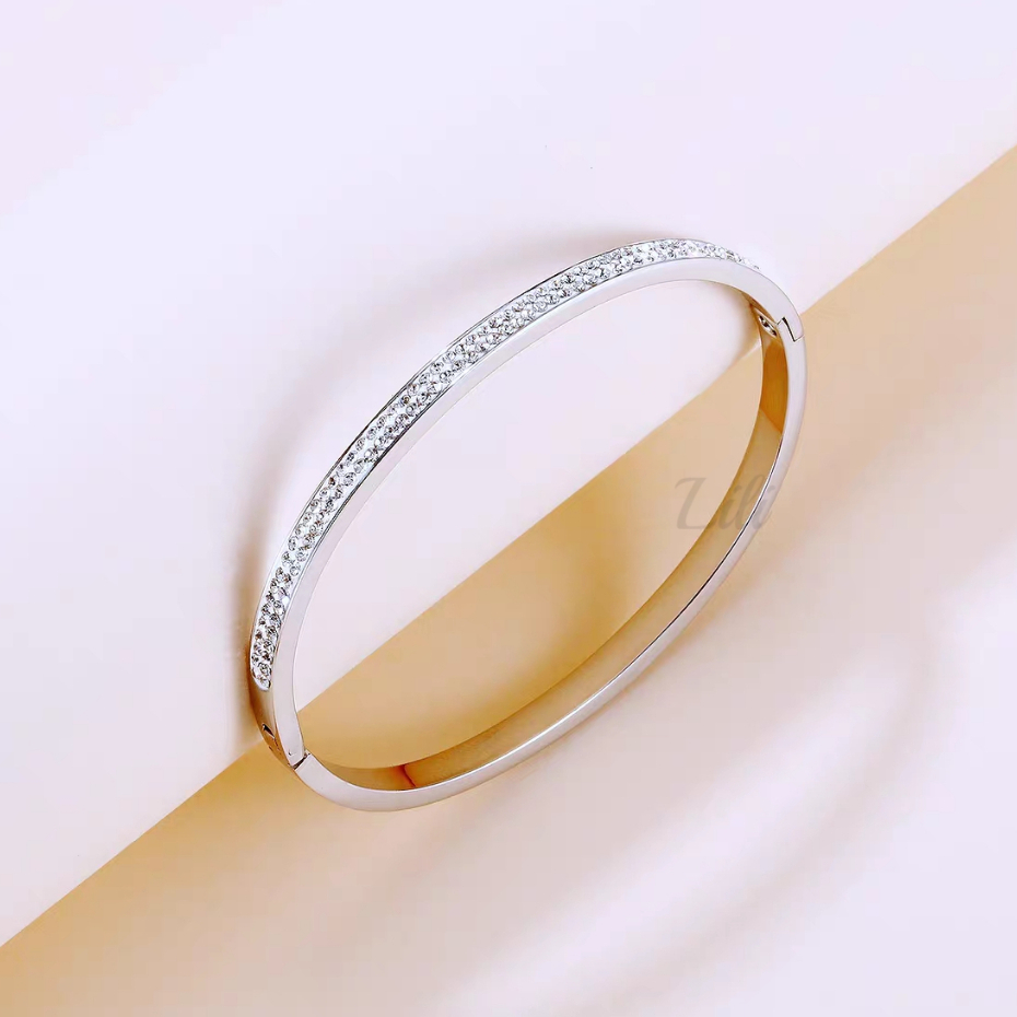 Pulseira Bracelete Feminino De luxo Aço Cirúrgico 316L