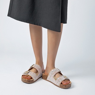 Sandalia papete birken Sandálias femininas com strass em Oferta na Shopee