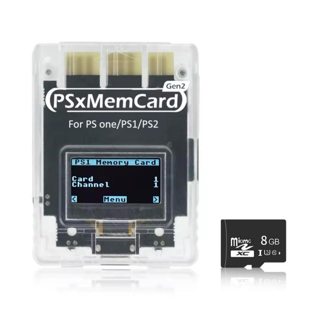 Memory Card Sony PSXMEMCARD Gen1 (PS1) / Gen2 (PS1 e PS2) Bitfunx
