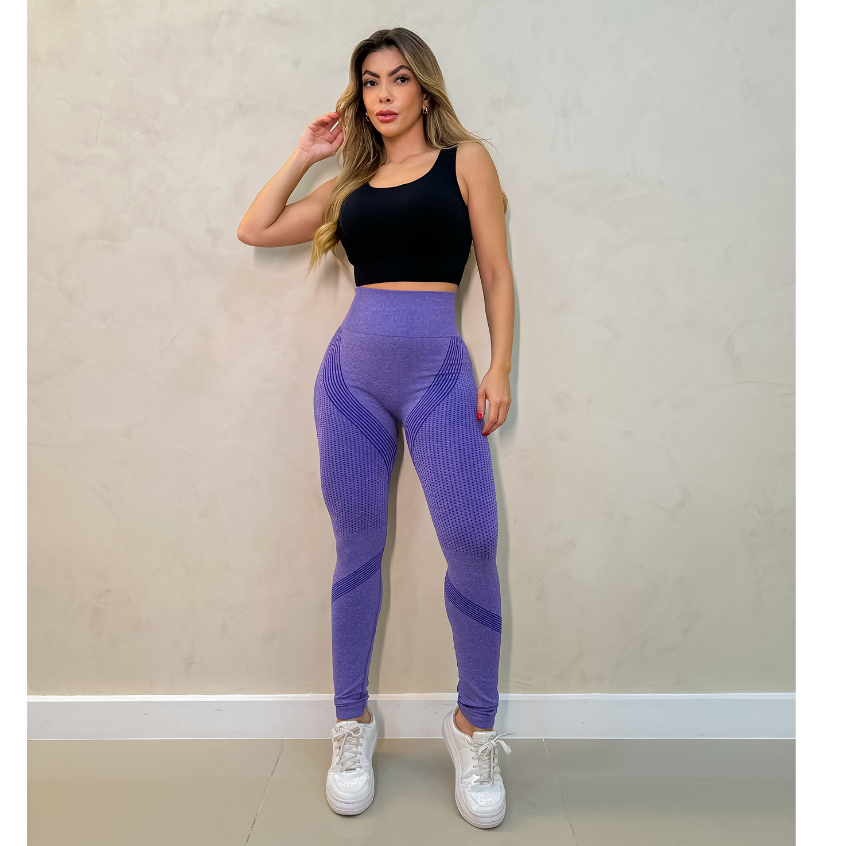 Calça Legging Feminina Academia Fitness Empina Bumbum Poliamida Elástica 3RD SD836