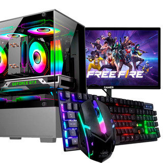 Cpu Gamer I7 8gb Ssd 240gb + Wifi + GT 210 1GB Nvidia + Monitor 19 Gamer Ultra Profissional