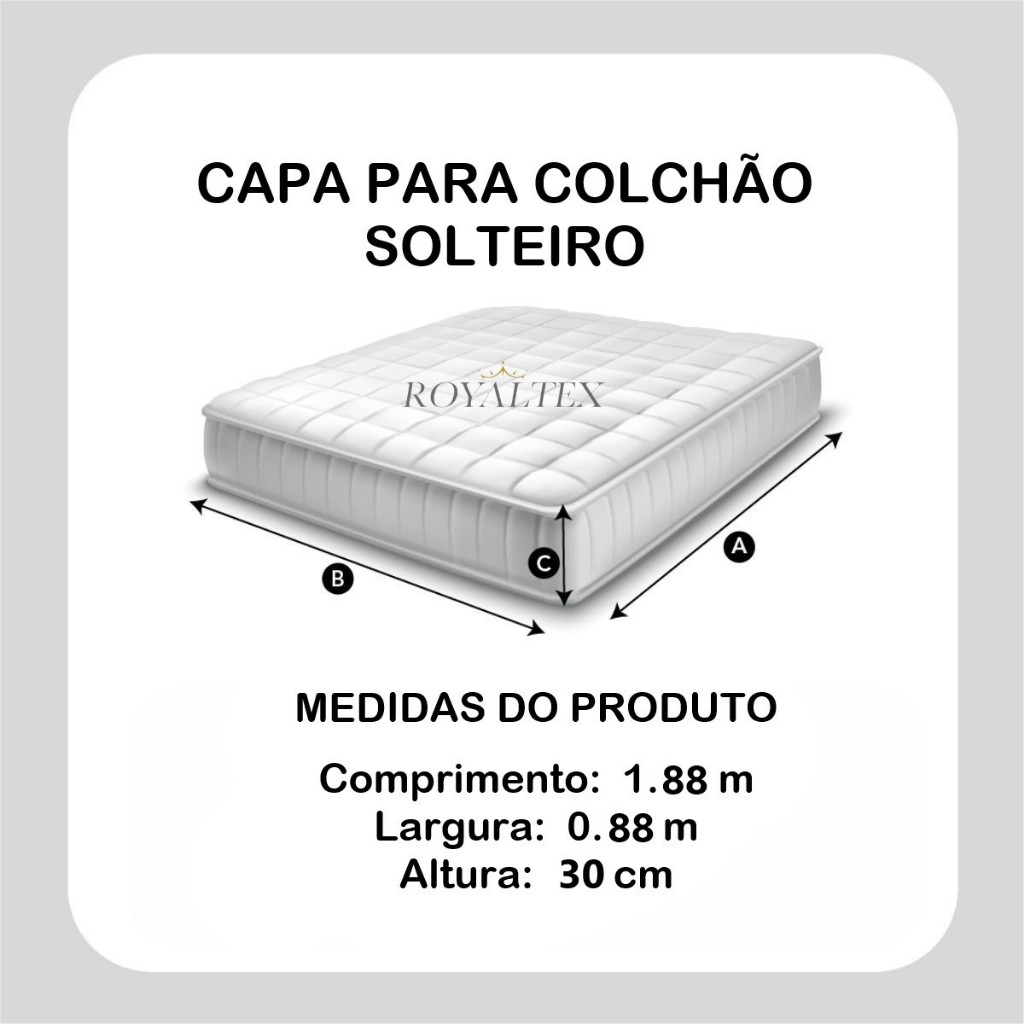 Capa para colchão malha gel solteiro,casal, queen e king com zíper — imagem 2 de 2