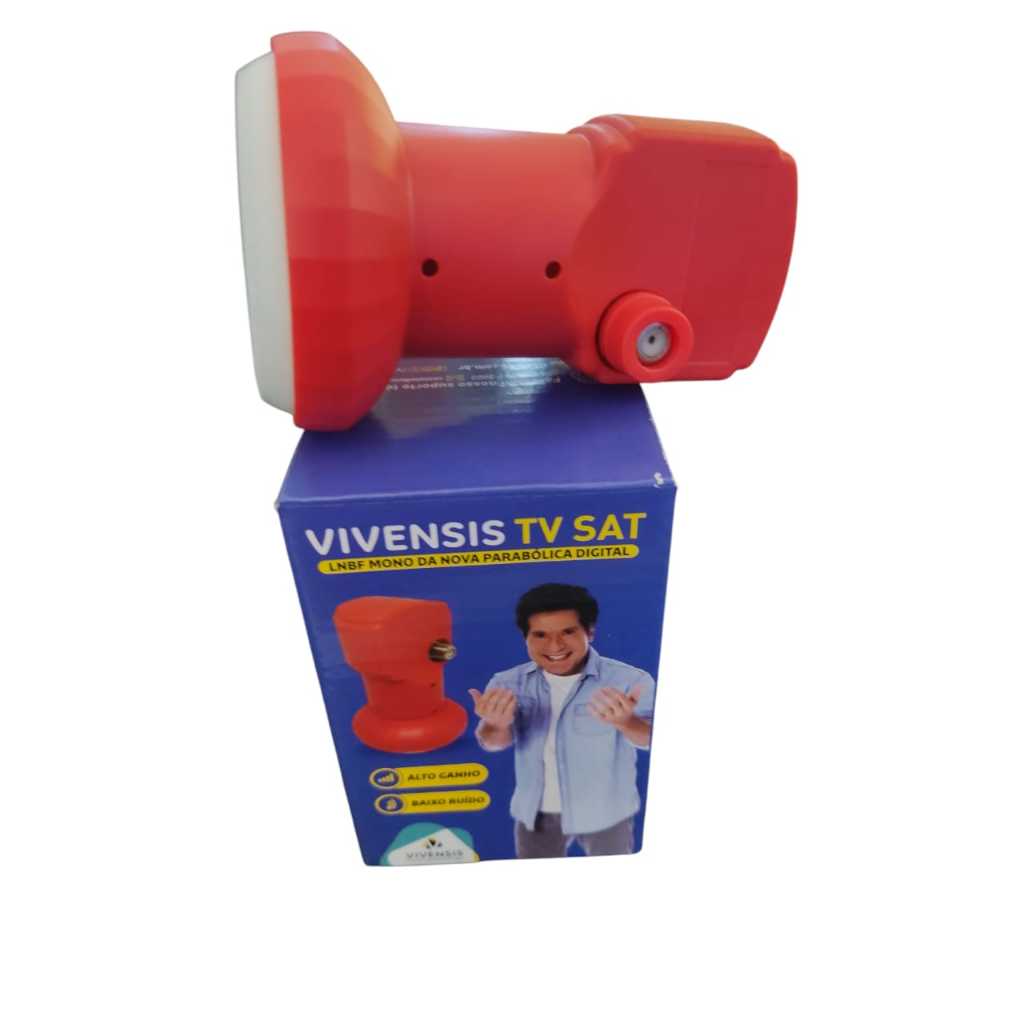 Kit 10 Lnbf Ku Simples Universal Vermelho Digital Vivensis
