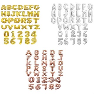 Balão Metalizado Letra ou Número 40cm - 4 Unidades em Oferta na Shopee