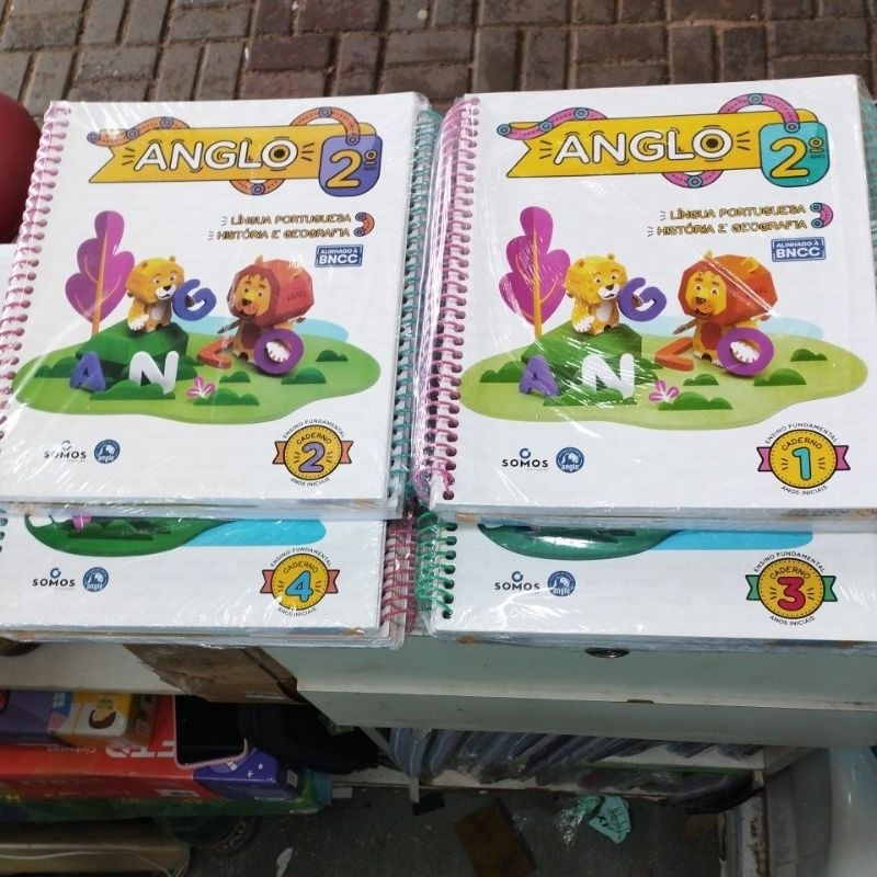 sistema Anglo 2 ano livros do aluno novo em Oferta na Shopee