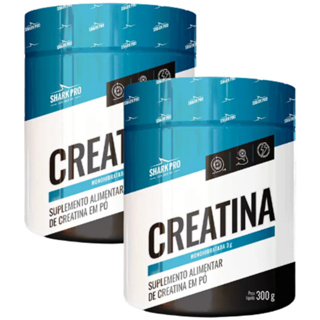 Kit 2x Creatina Monohidratada Pura 300g - Shark Pro em Oferta na Shopee