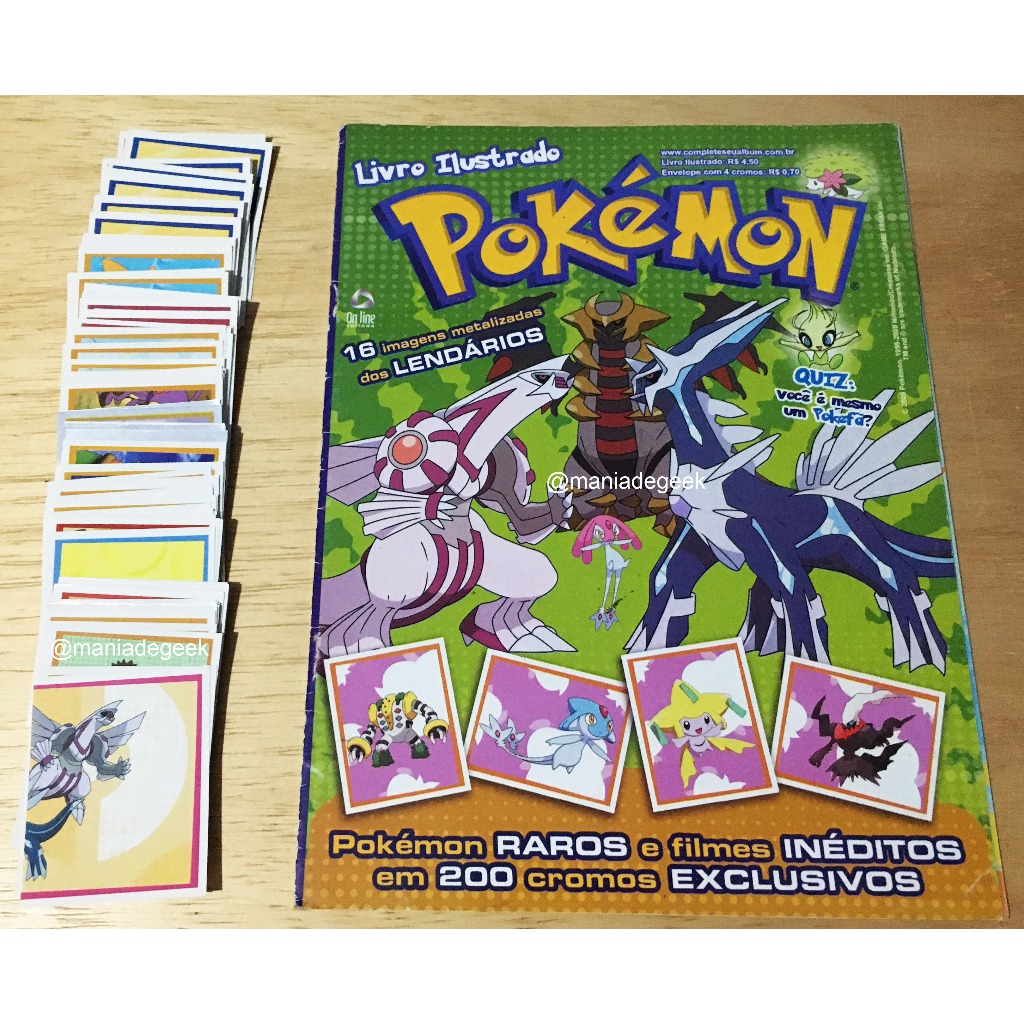 Album RARO Pokemon vazio com 75 figurinhas para colar Editora OnLine