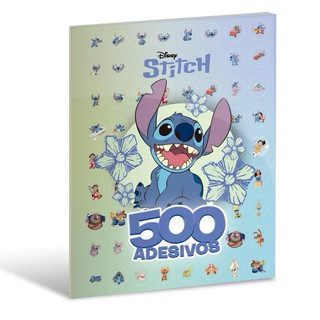 Livro 500 Adesivos Stitch Infantil Disney Atividades Colorir