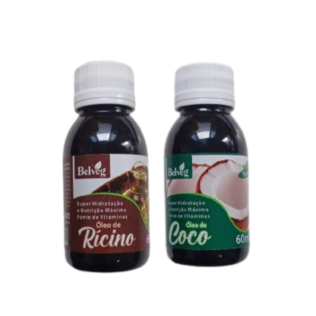 Kit Oleo de Coco e Óleo de rícino