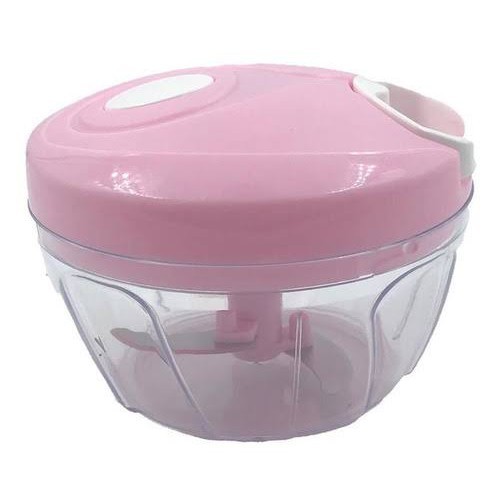 Processador e triturador de alimentos manual 3 laminas inox 500ml