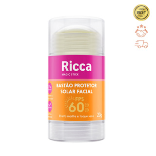 Protetor Solar Bastão FPS60 Ricca - Efeito Matte e Seco em Oferta na Shopee