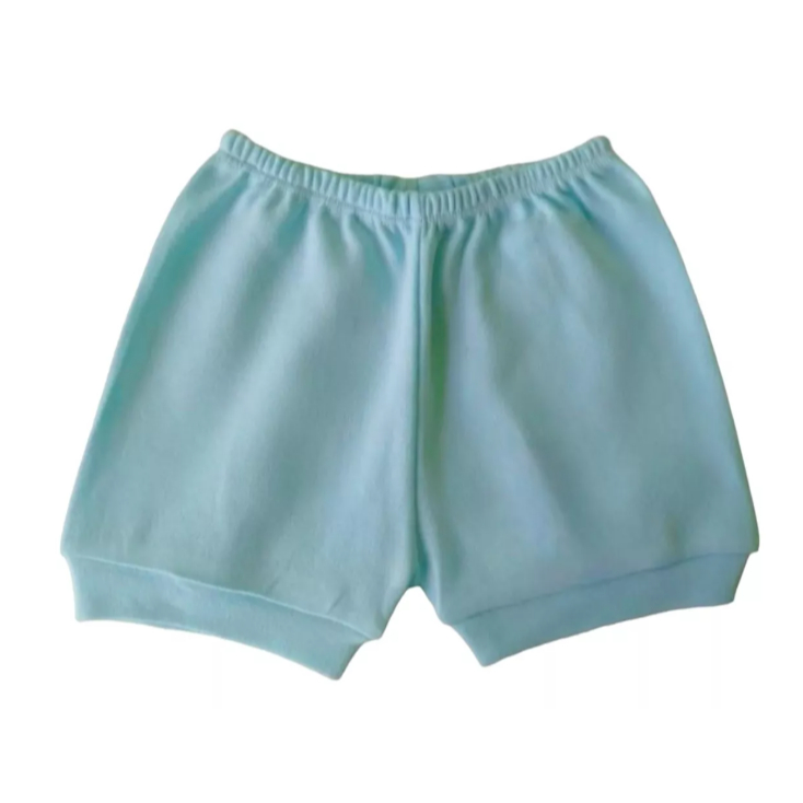 Kit 6 Peças - Short Liso Roupa Verão Tapa Fralda Atacado