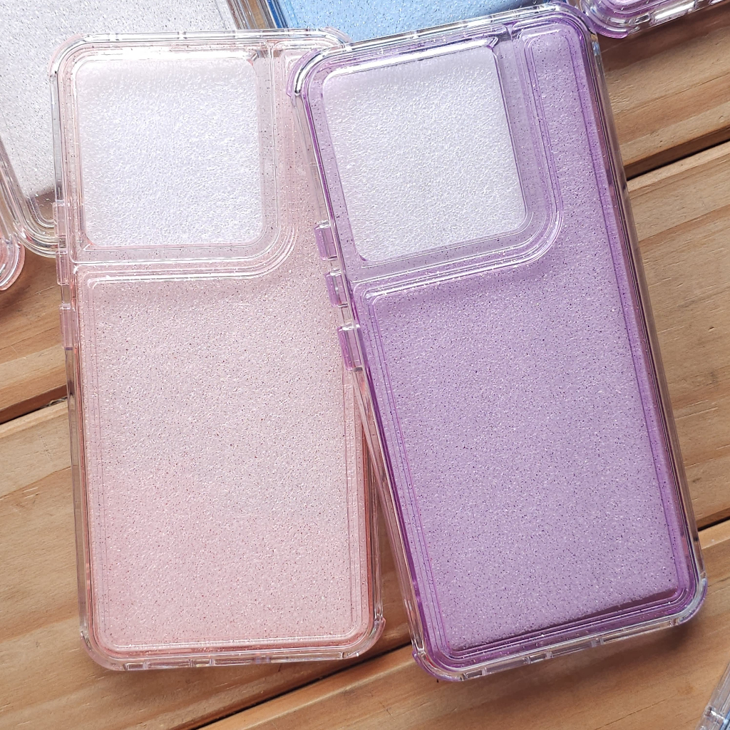 Capa Capinha Case anti impacto com glitter para Xiaomi Redmi 13C Redmi 12C Redmi 12 Redmi 13