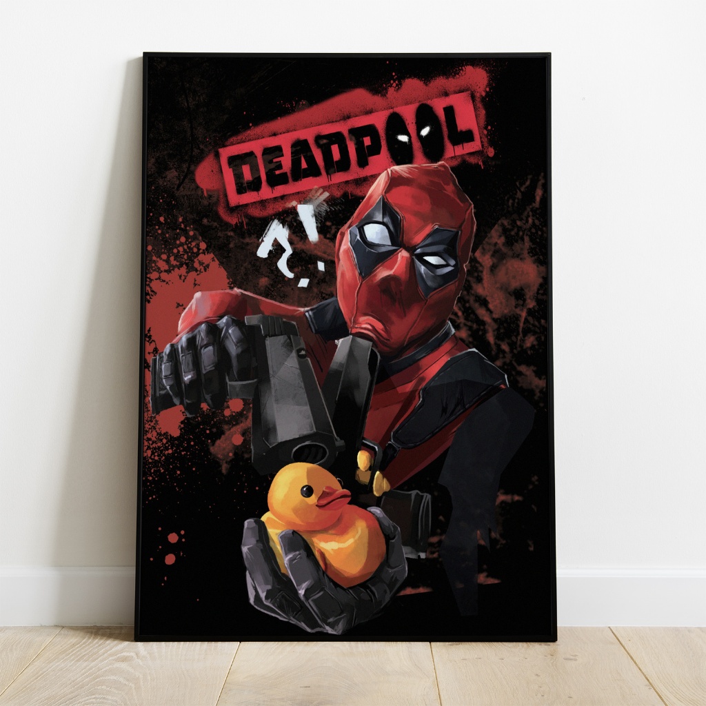 Quadro decorativo DeadPool Anti Heroi Marvel Wolverine Para Sala quarto Cozinha Hall em Oferta na Shopee