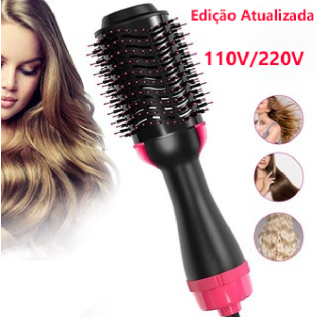 Escova Secadora Alisador Elétrica Quente Cabelo Com 3 Em1 Hair Styler ming APENAS 110V/220V