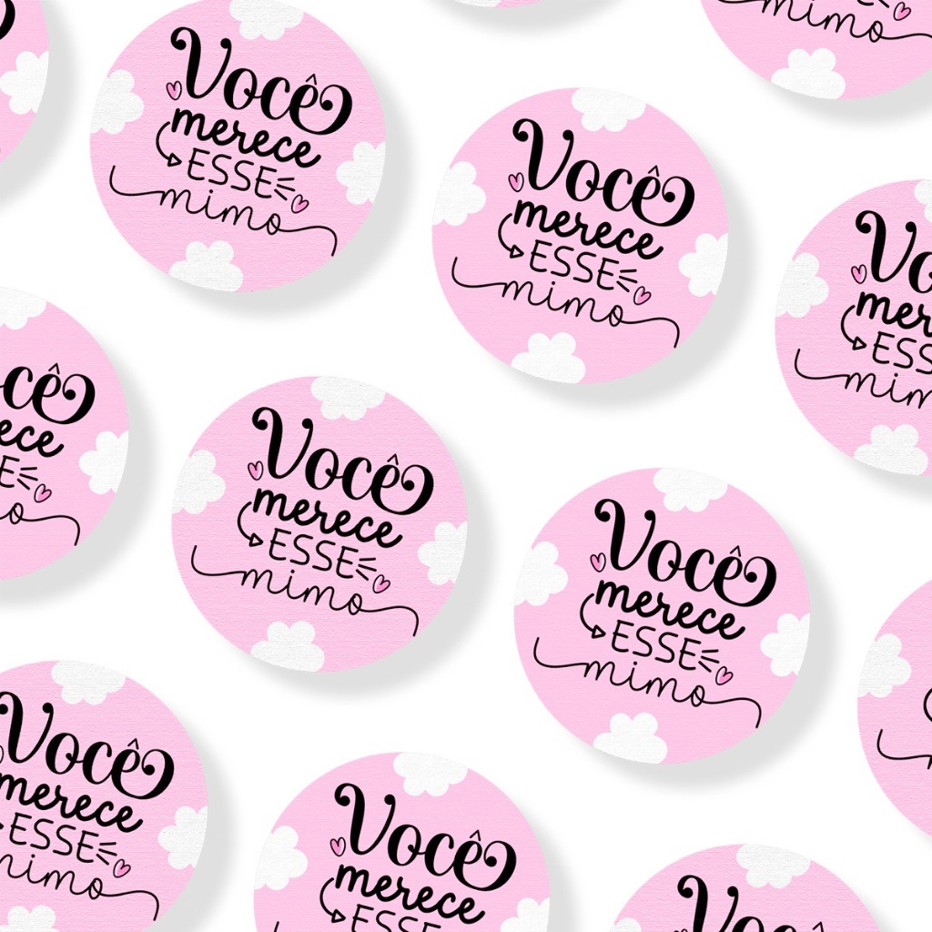 240 Adesivos Personalizados - Etiquetas com sua Logo em Oferta na Shopee