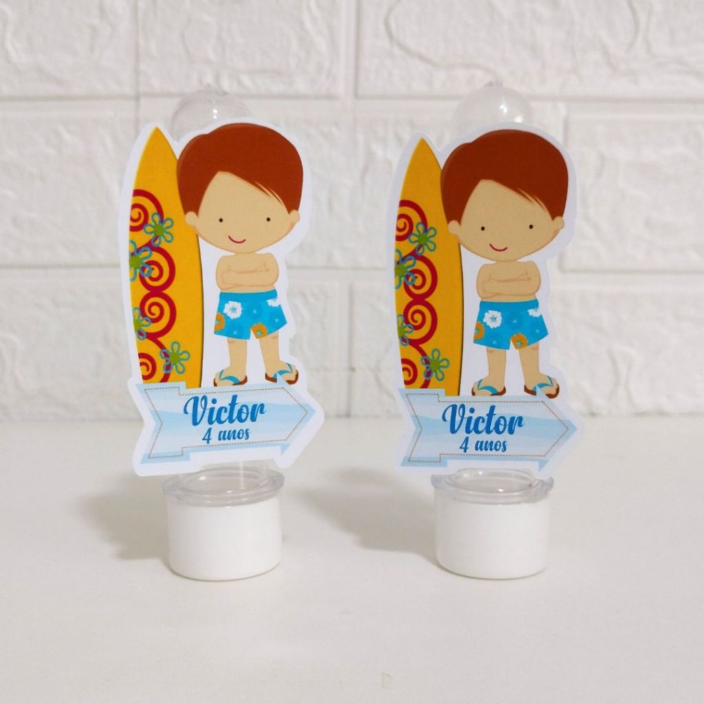 Apliques para Tubetes Praia Mod. 2 - festa infantil - lembrancinhas personalizadas - lembrancinhas personalizadas
