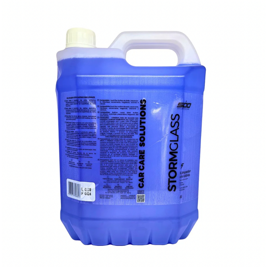 LIMPADOR DE VIDROS TELAS E ESPELHOS STORM GLASS - 5 L  - 500 CAR CARE