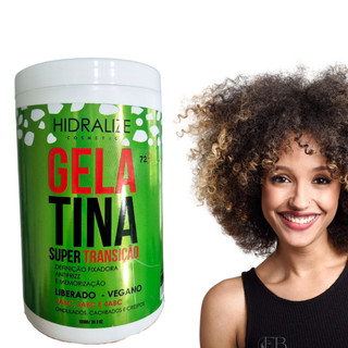 Gelatina para cabelo Ondulado e Crespo Hidralize 1kg Super Transição Capilar - Envio Imediato
