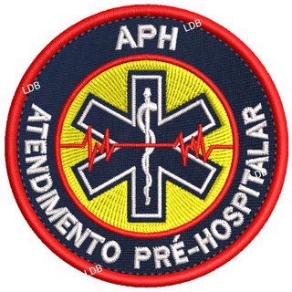 Patch Bordado APH Atendimento Pré-Hospitalar 7cm em Oferta na Shopee