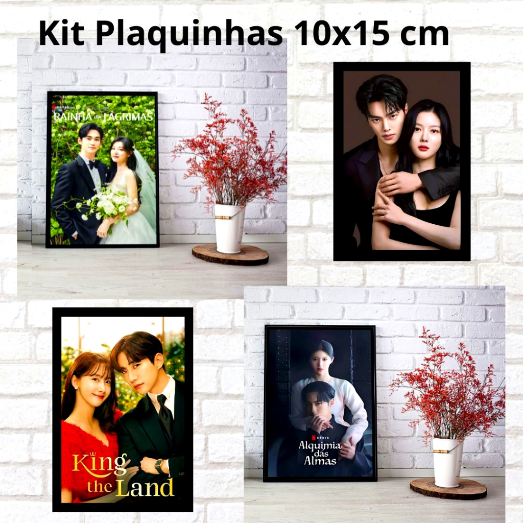 Kit  Mini Quadros Plaquinhas Dorama  Wonderland Of Love  AlchemyOfSouls  Sorisso Real King Jun Jing Yi10x15cm